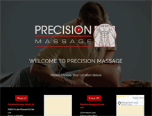 Tablet Screenshot of precision-massage.com